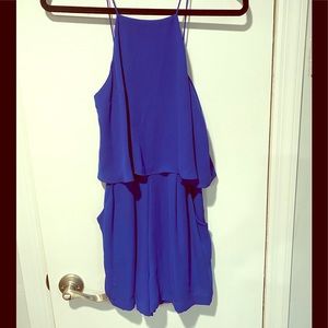 Navy Blue Womens Express Romper WITH POCKETS